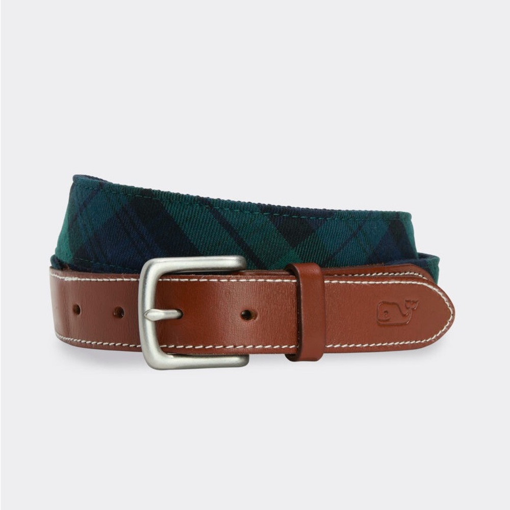 NWT Vineyard Vines Blackwatch Canvas Club Belt Size 28